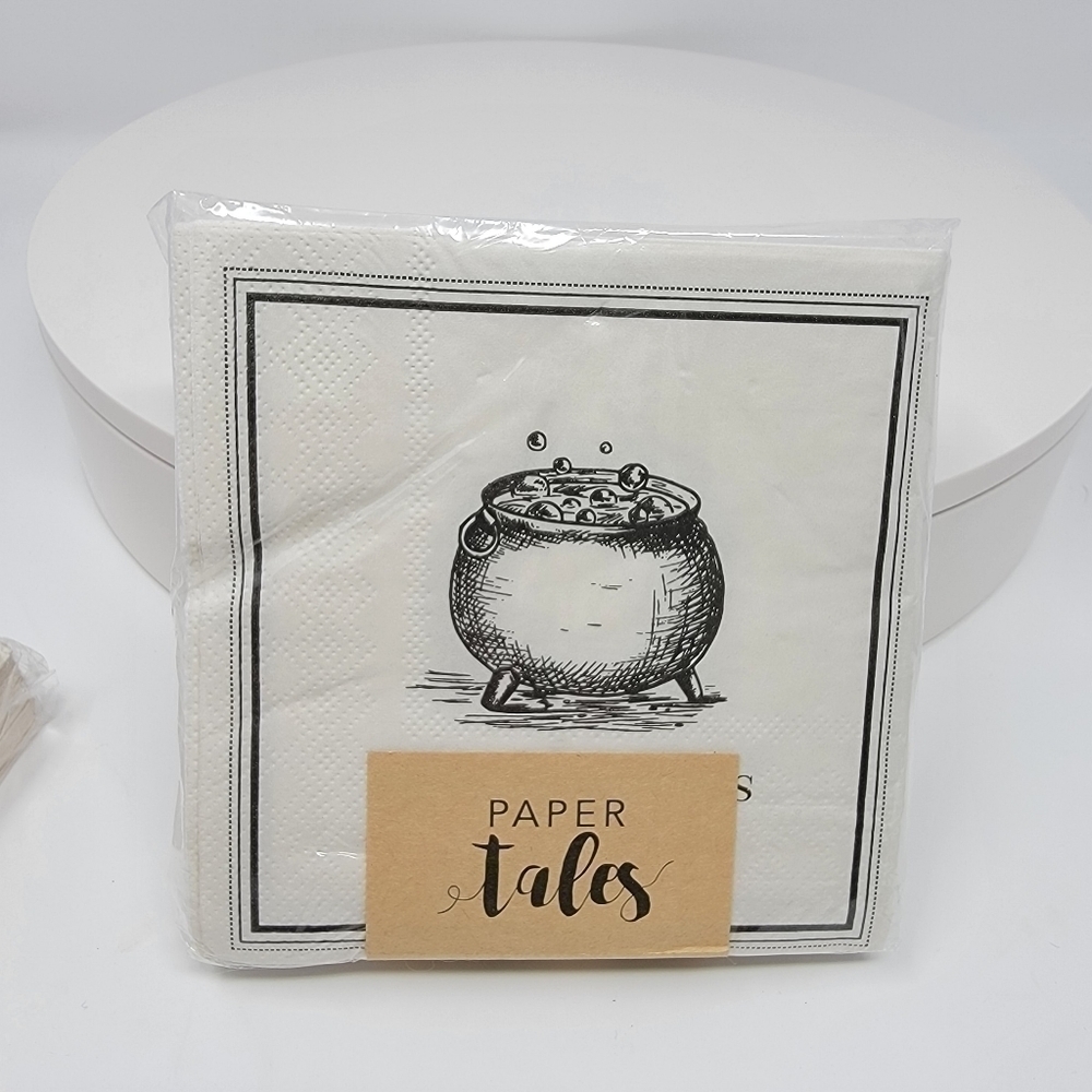 Halloween DRINK UP WITCHES Paper Cocktail Napkins cauldron 2 Packs of 40 T25